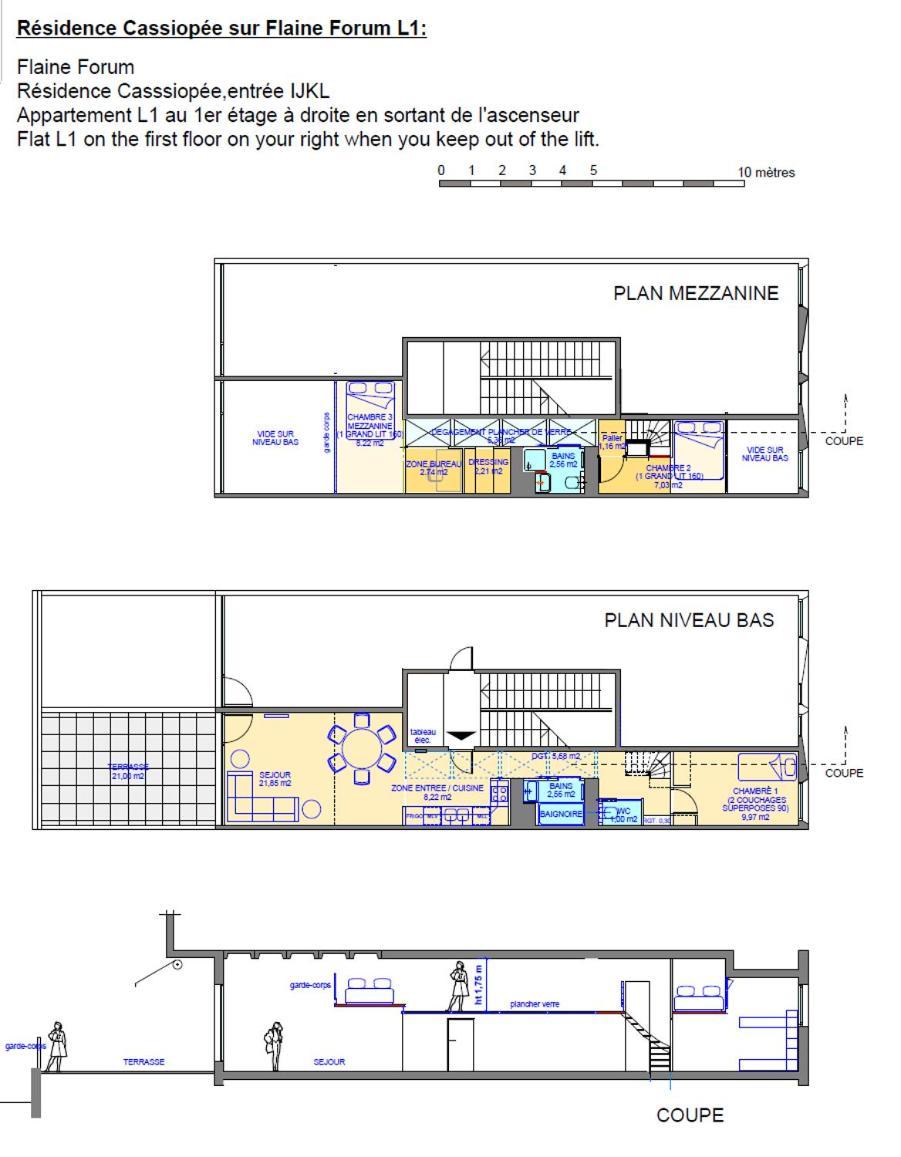Flaine Forum L1 Cassiopee Mezzanine & Terrasse Екстериор снимка